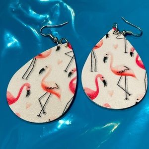 Flamingo earrings!